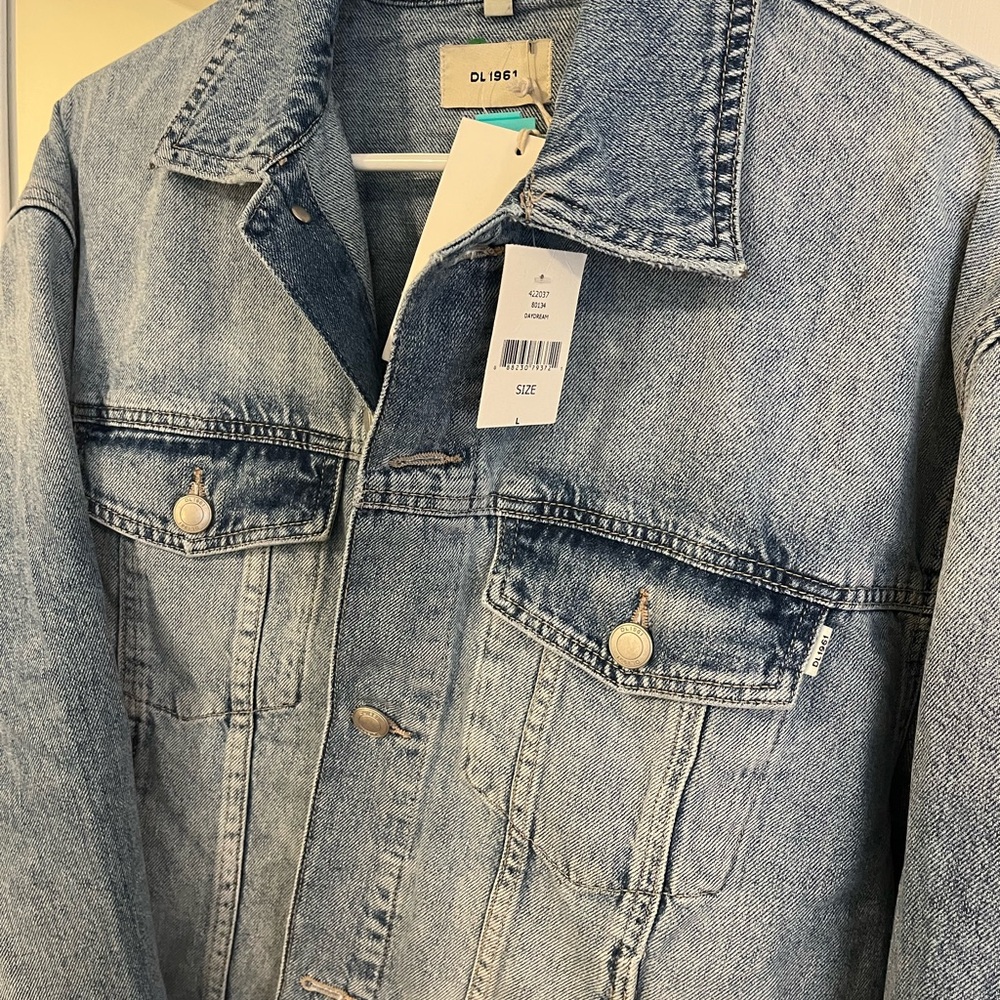 DL1961 Blue Women’s Size Large Jodie Denim Jean Jacket New With Tags